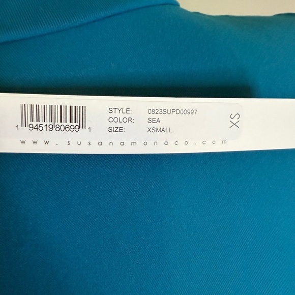 Susana Monaco Vibrant Blue Long Sleeve Dress - Picture 5 of 6